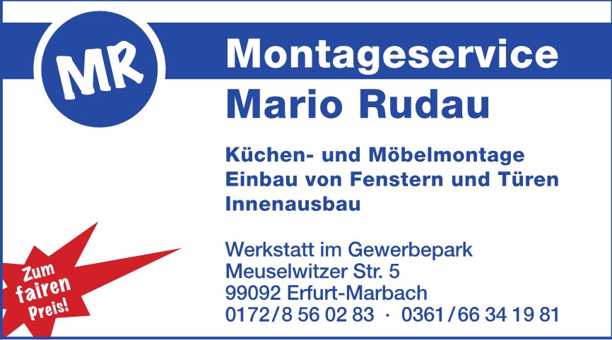 MR Montageservice Mario Rudau